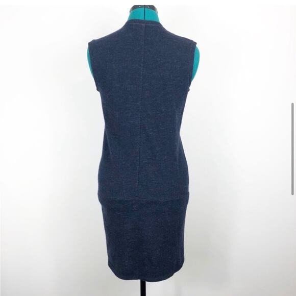 J brand Chatelet wool blend navy zipper dress - Picture 6 of 13